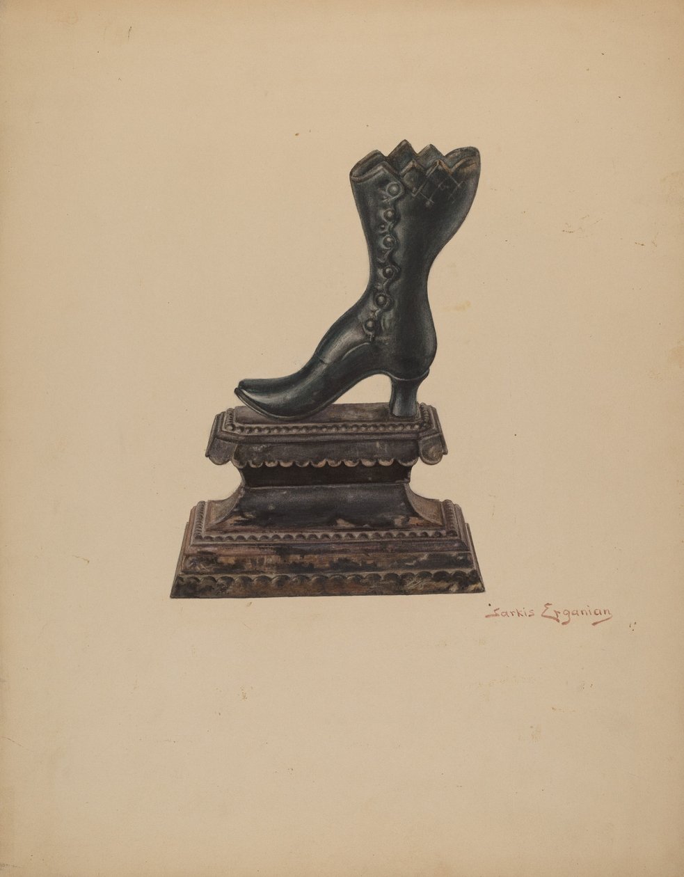 Batente de porta, c. 1939. de Sarkis Erganian