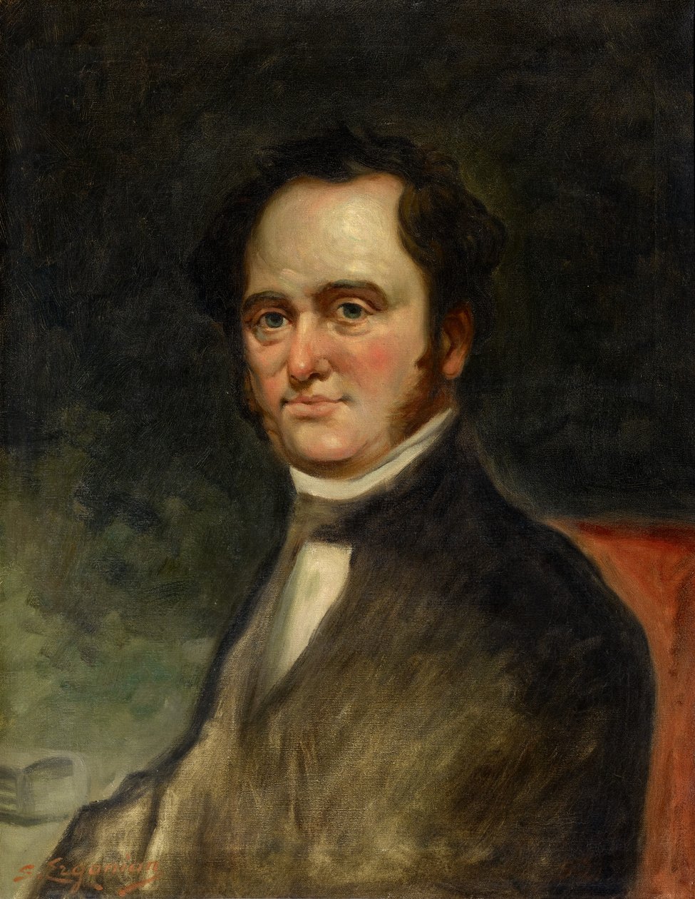 Retrato de Moses Austin, c.1900-1923 (óleo sobre tela) de Sarkis Erganian
