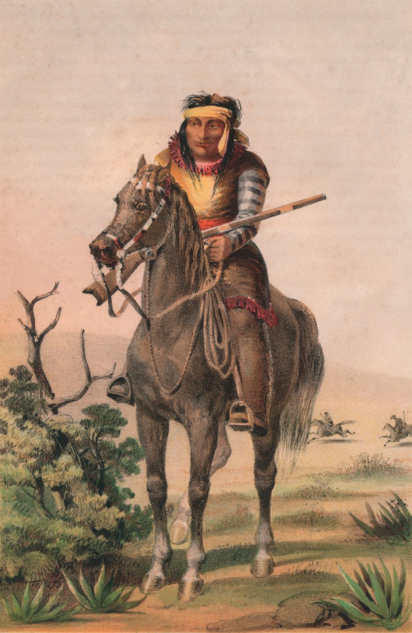Lipan-Warrior, c1857. de Sarony and Co