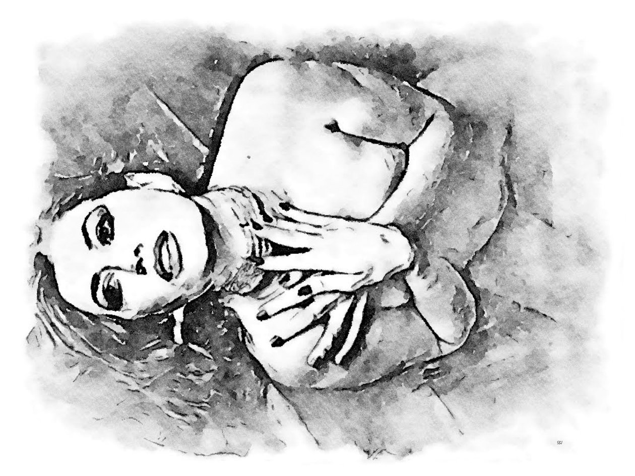 Mulher deitada de SaskiaBJ