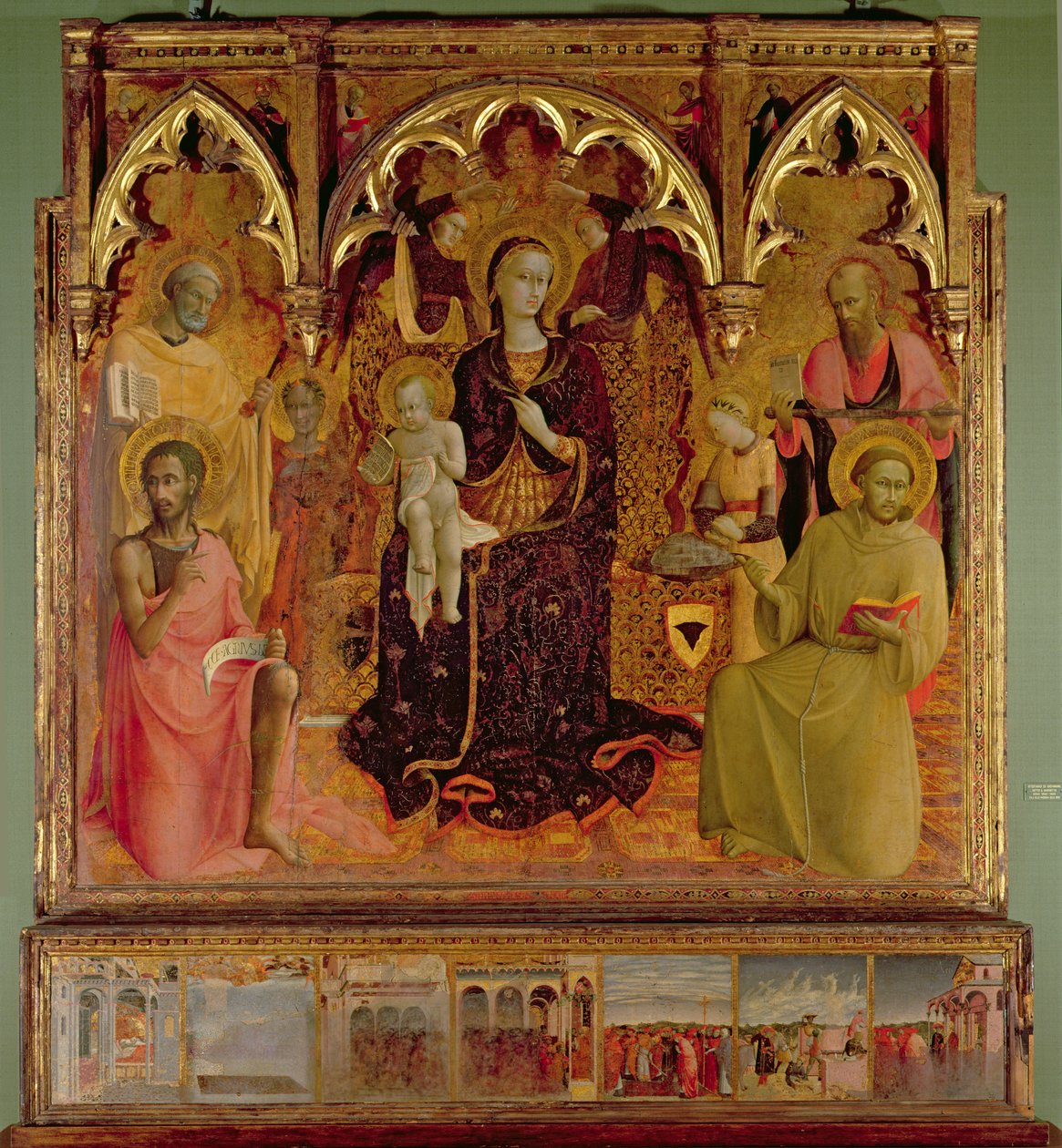 Retábulo da Madonna da Neve, c.1430-32 (tempera no painel) de Stefano Sassetta