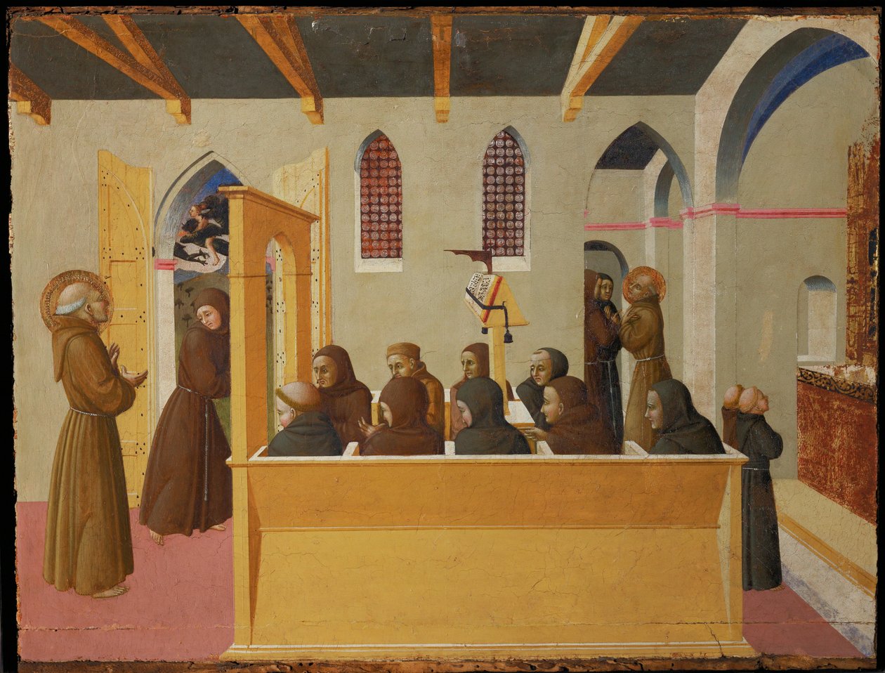 A condenação da alma do avarento de Citerna ... de Sassetta (c.1392 1450)