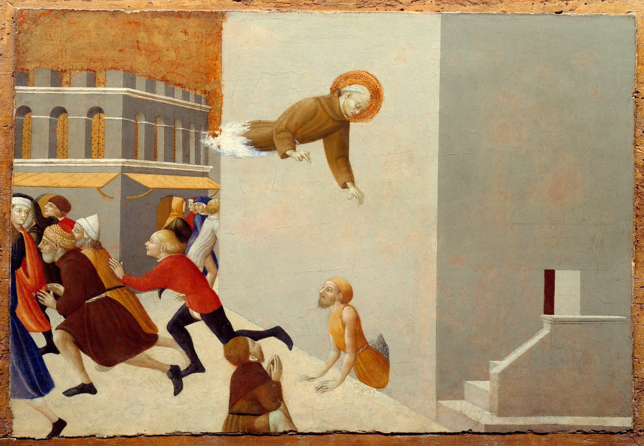 O Beato Ranieri Rasini elimina os pobres de uma prisão em Florença Pintura de madeira de Stefano di Giovanni di Console dit il Sassetta (1392-ca. 1450) Sol do século XV. 0,43x0,63 m de Sassetta (c.1392 1450)