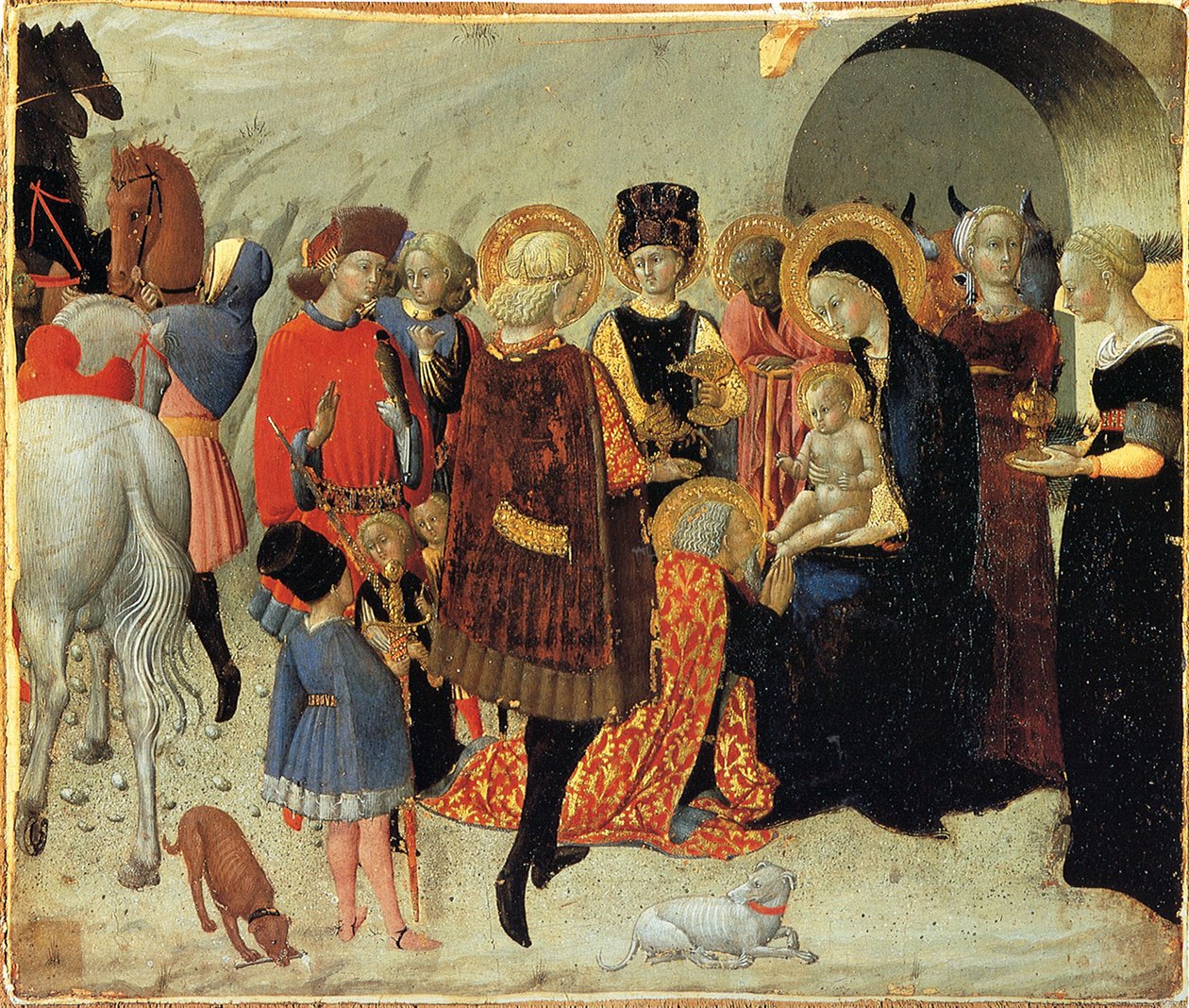 A Adoração dos Reis Magos, ca 1435 de Sassetta