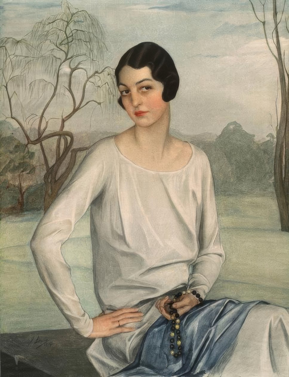 Retrato de uma senhora de Savely Sorine
