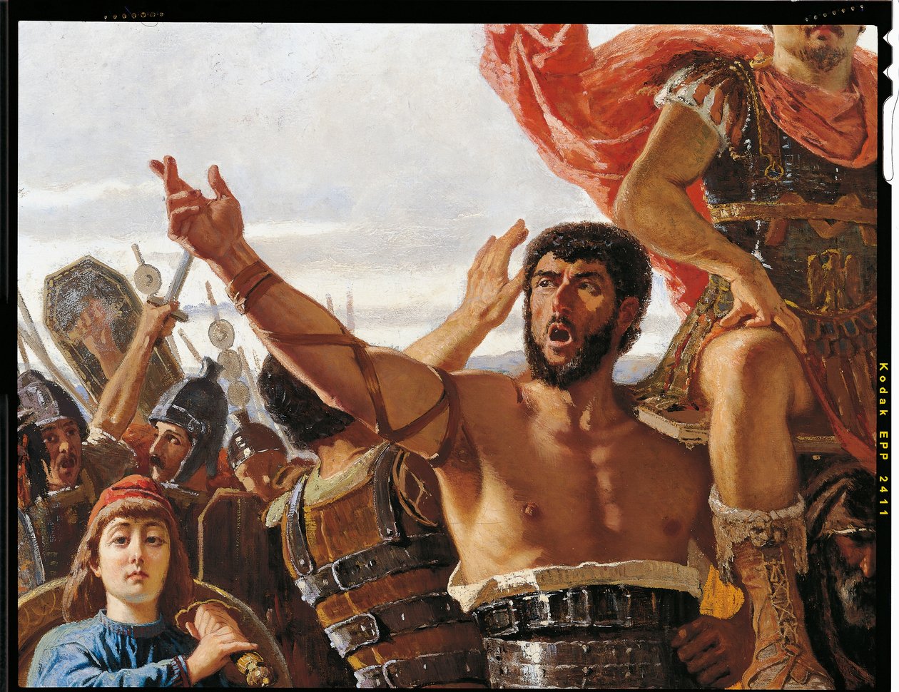 O triunfo de Mario, detalhe, por Francesco Saverio Altamura (1822-1897), óleo sobre tela, 234x352 cm de Saverio Altamura