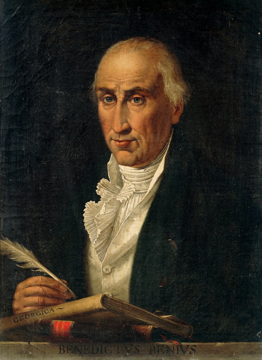 Retrato de Benedetto Del Bene por Saverio Dalla Rosa, óleo sobre tela de Saverio dalla Rosa