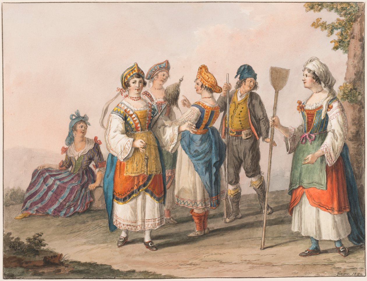 Costumes of South Calabria de Saverio della Gatta