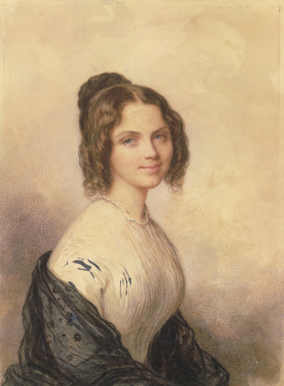 Anne Charlotte Lynch Mais tarde Sra. Vincenzo Botta, ca. 1847 de Savinien Edme Dubourjal