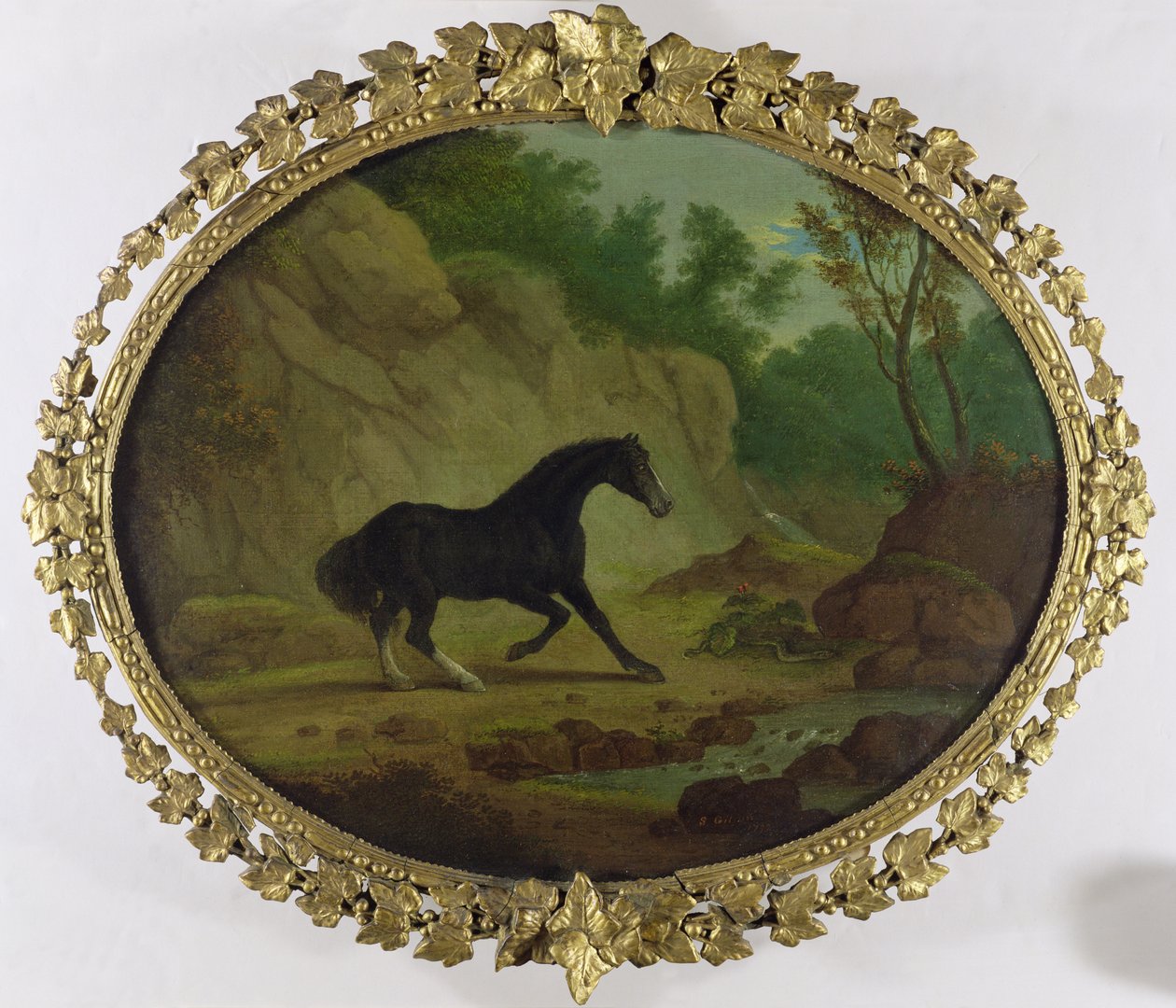 Um cavalo assustado por uma cobra, 1792 de Sawrey Gilpin