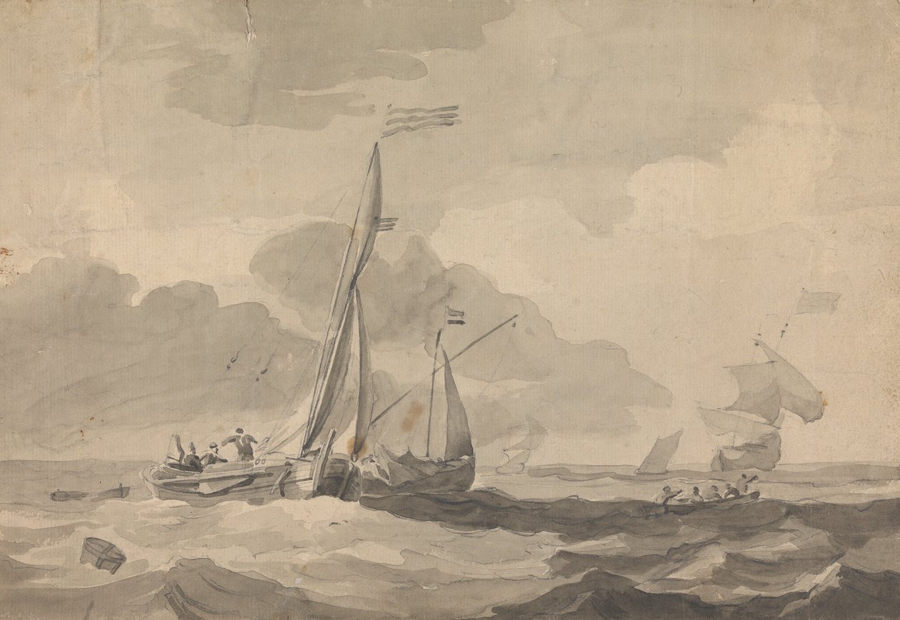 Barcos no mar de Sawrey Gilpin