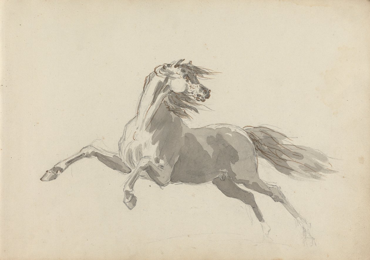 Desenho de caderno de esboços de Sawrey Gilpin