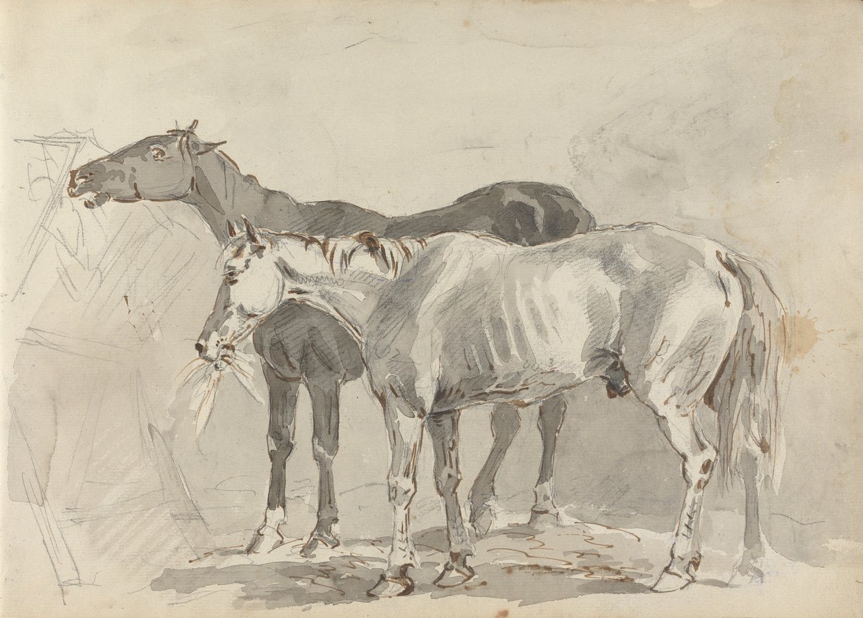 Desenho de caderno de esboços de Sawrey Gilpin