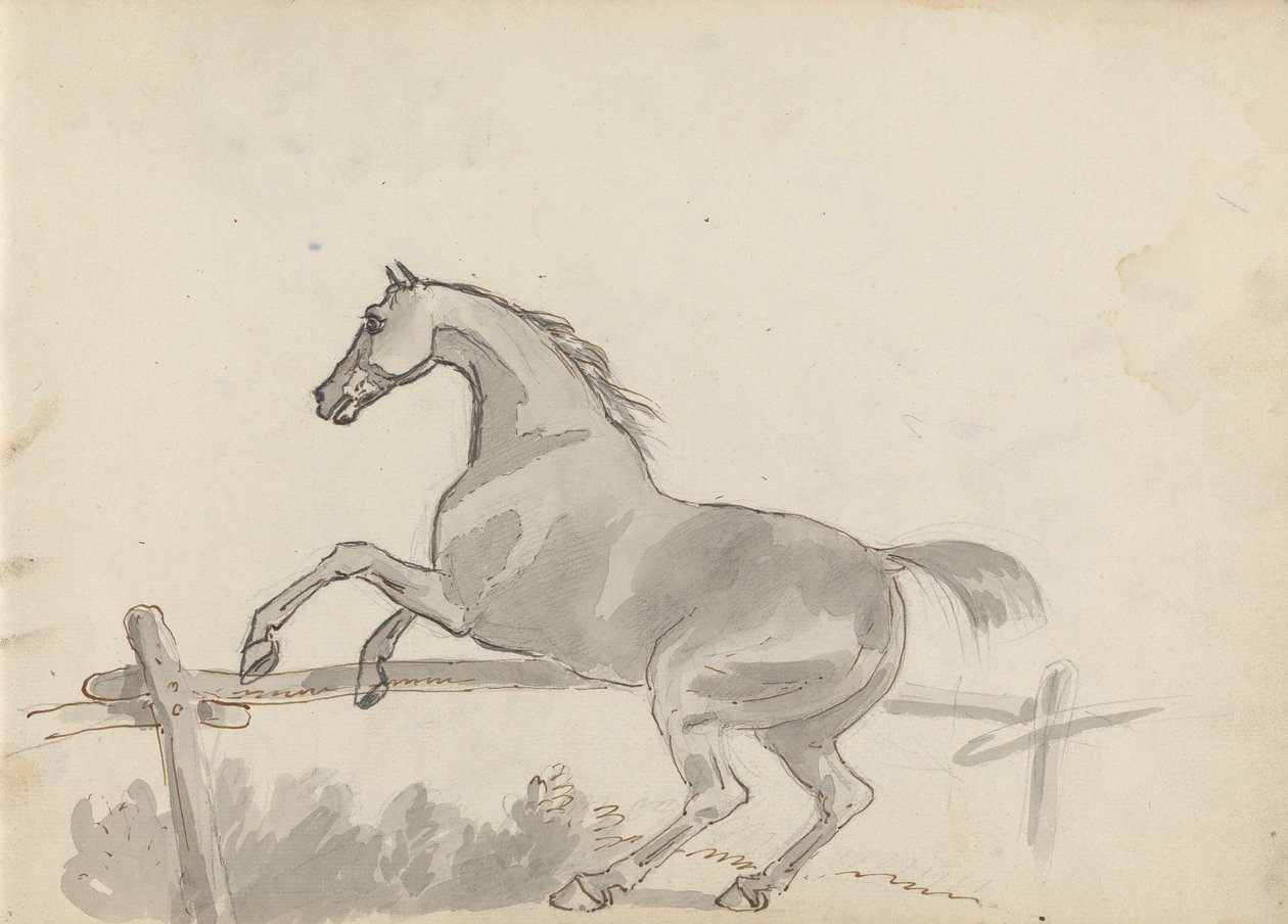 Desenho de caderno de esboços de Sawrey Gilpin