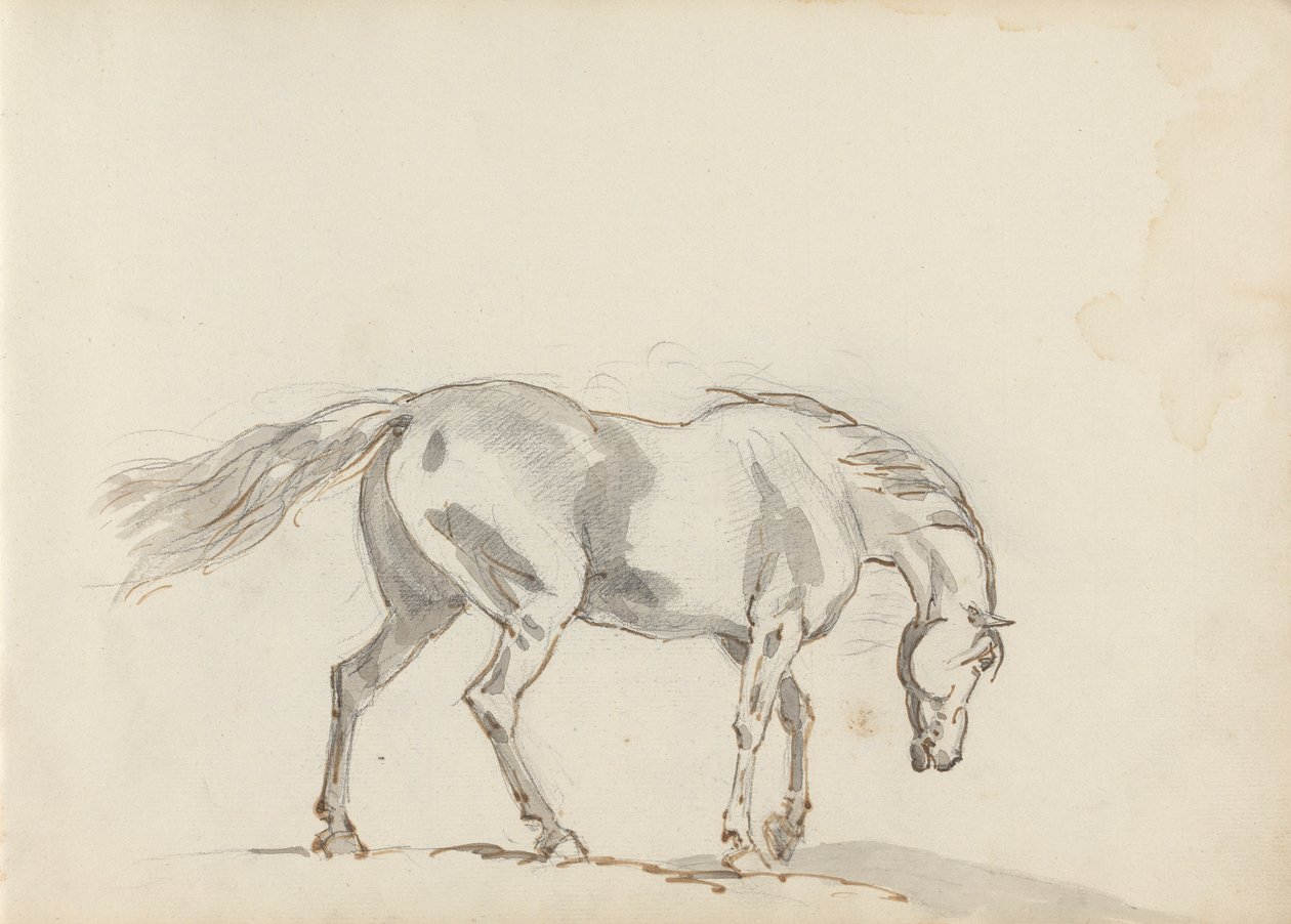 Desenho de caderno de esboços de Sawrey Gilpin