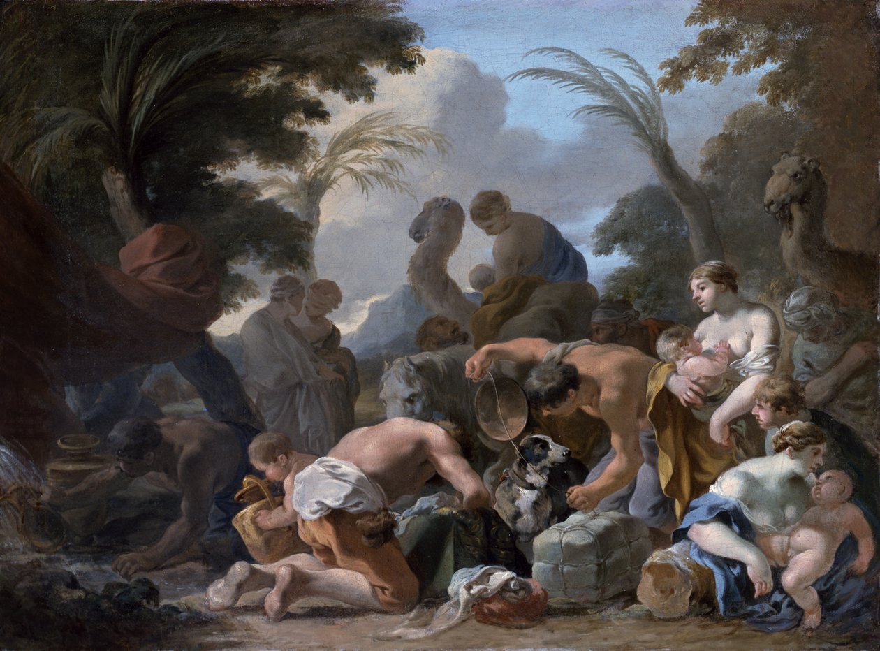 Laban pesquisando os pertences de Jacó, c.1634-37 de Sébastien Bourdon