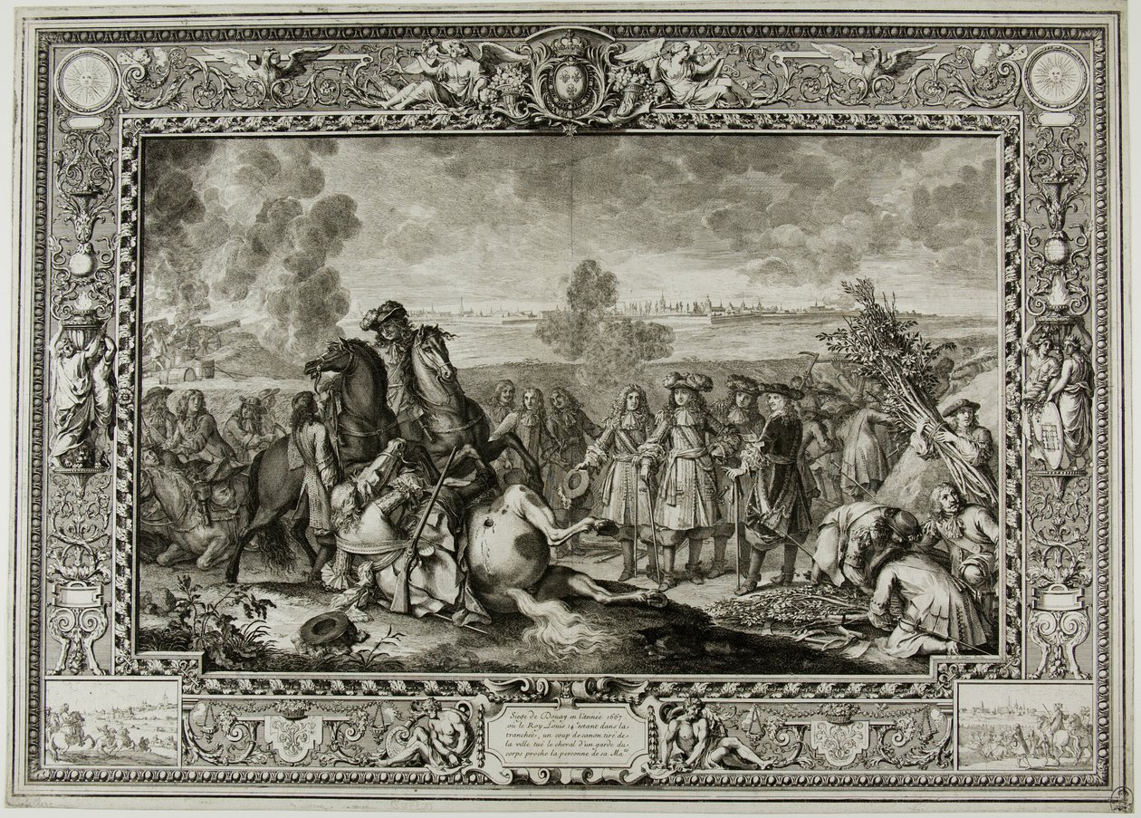 O cerco de Douai de 1667 de Sébastien Le Clerc the elder