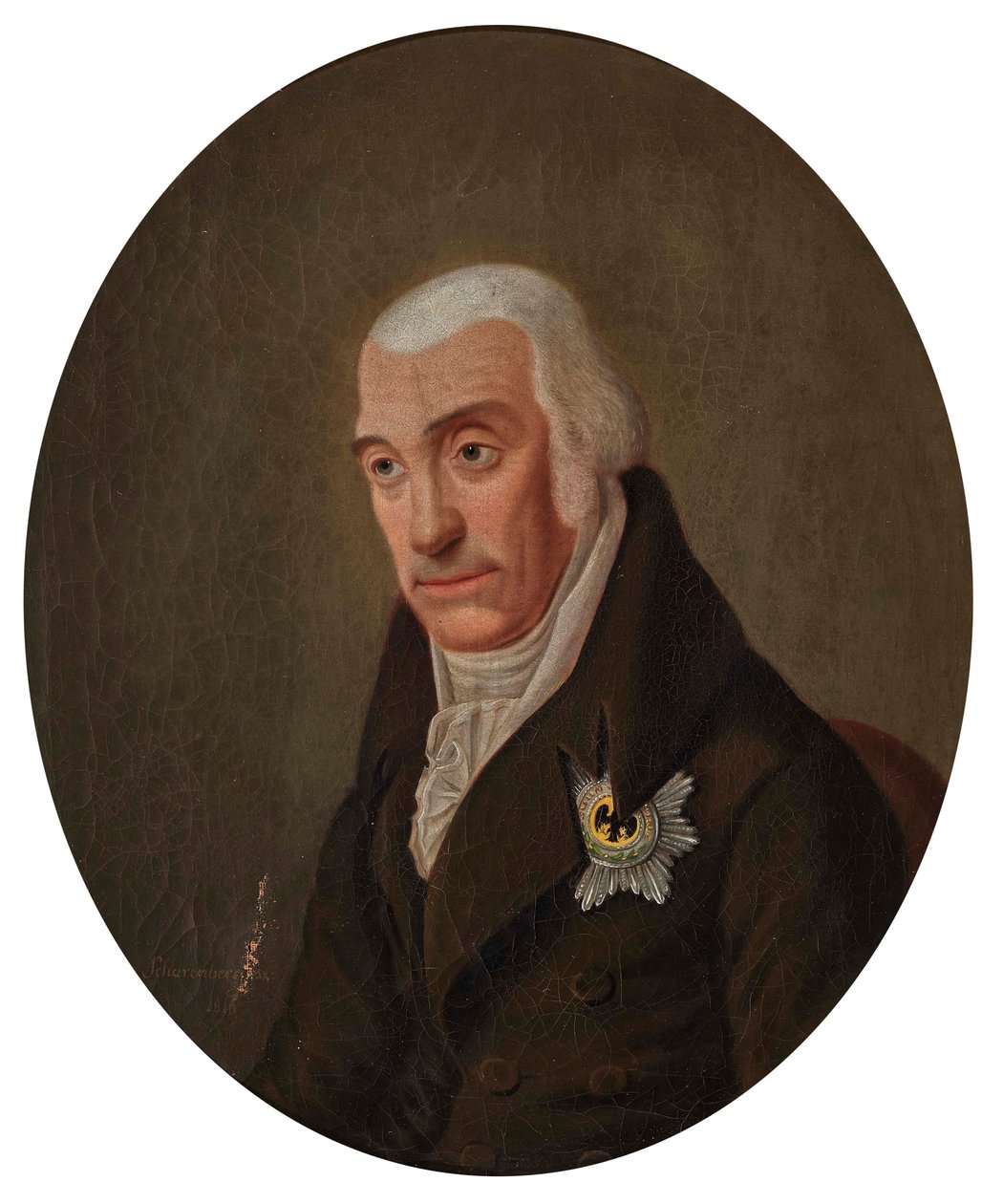 Retrato de Carlos II, Grão-Duque de Mecklemburgo-Strelitz 1741-1816, 1816. de Scharenberg