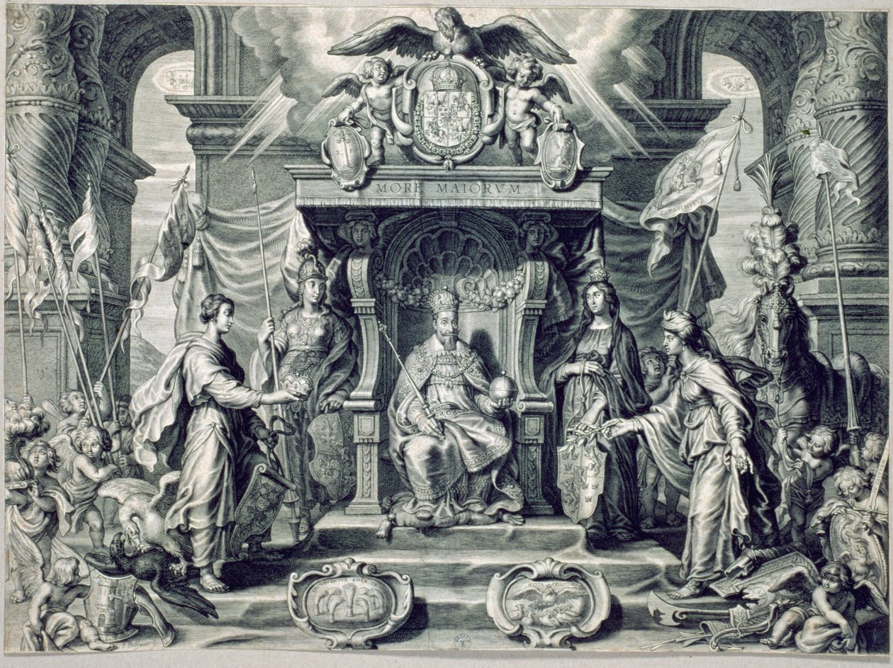 Tese Filosófica de Ligeza com o retrato de Sigismundo III (1566-1632) 1628 de Schelte Adams Bolswert