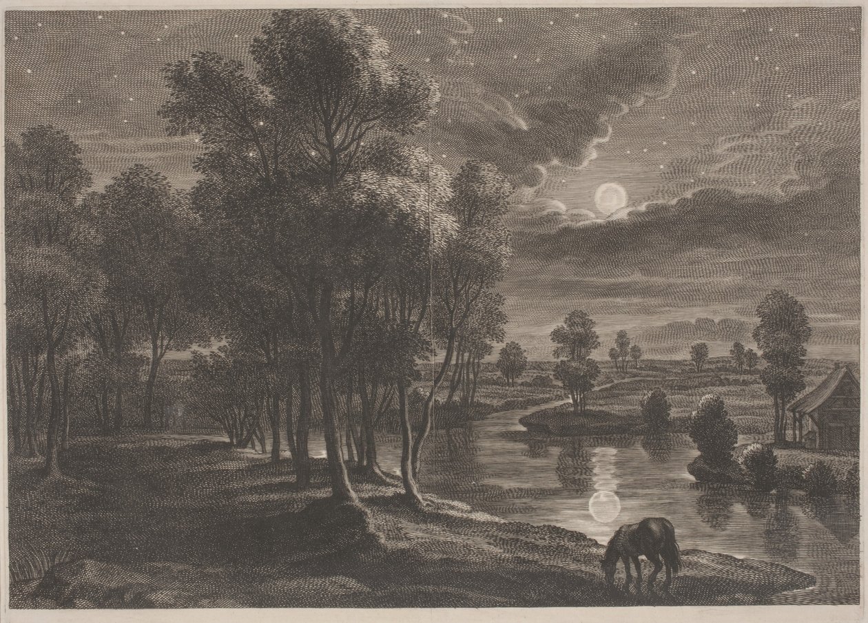 Paisagem do Rio Enluarada de Schelte Adams Bolswert, after Sir Peter Paul Rubens