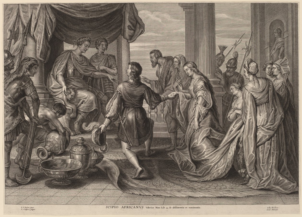 Cipião Africano de Schelte Adams Bolswert after Sir Peter Paul Rubens