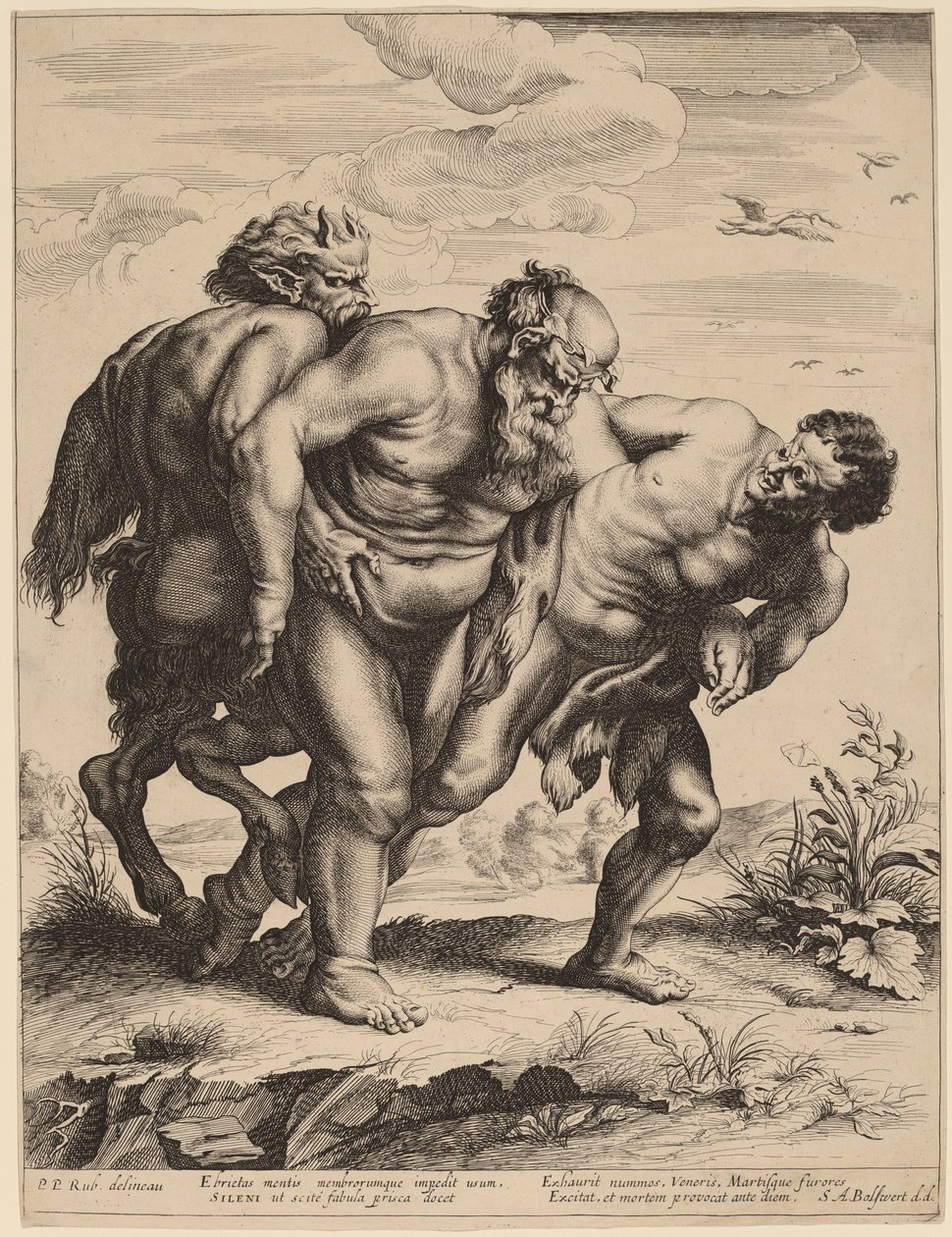 O silêncio bêbado de Schelte Adams Bolswert after Sir Peter Paul Rubens