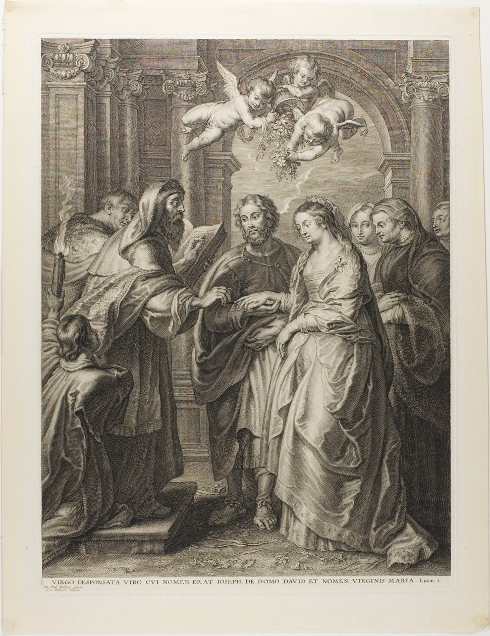 O casamento da Virgem de Schelte Adamsz. Bolswert