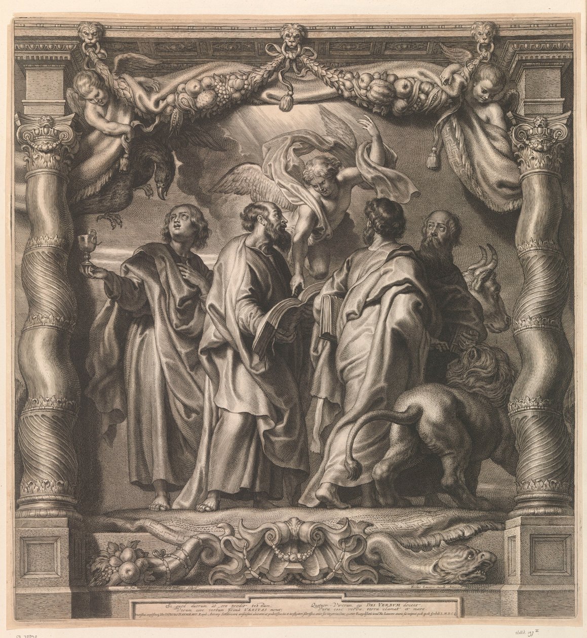 Quatro evangelistas de Schelte Adamsz. Bolswert