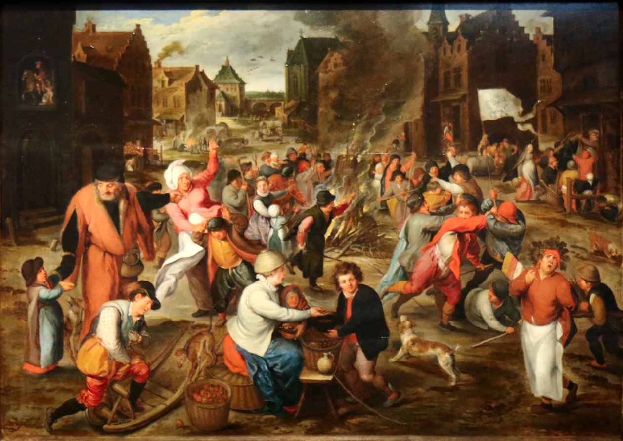 Holandês: a festa de São Martinho de School of Marten van Cleve