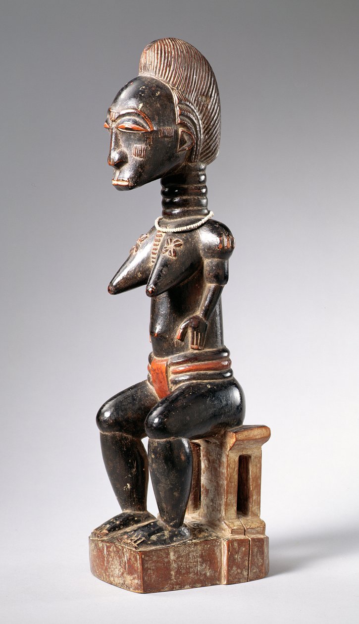Baule Sentado Figura Feminina (madeira) (ver também 186366 de School African