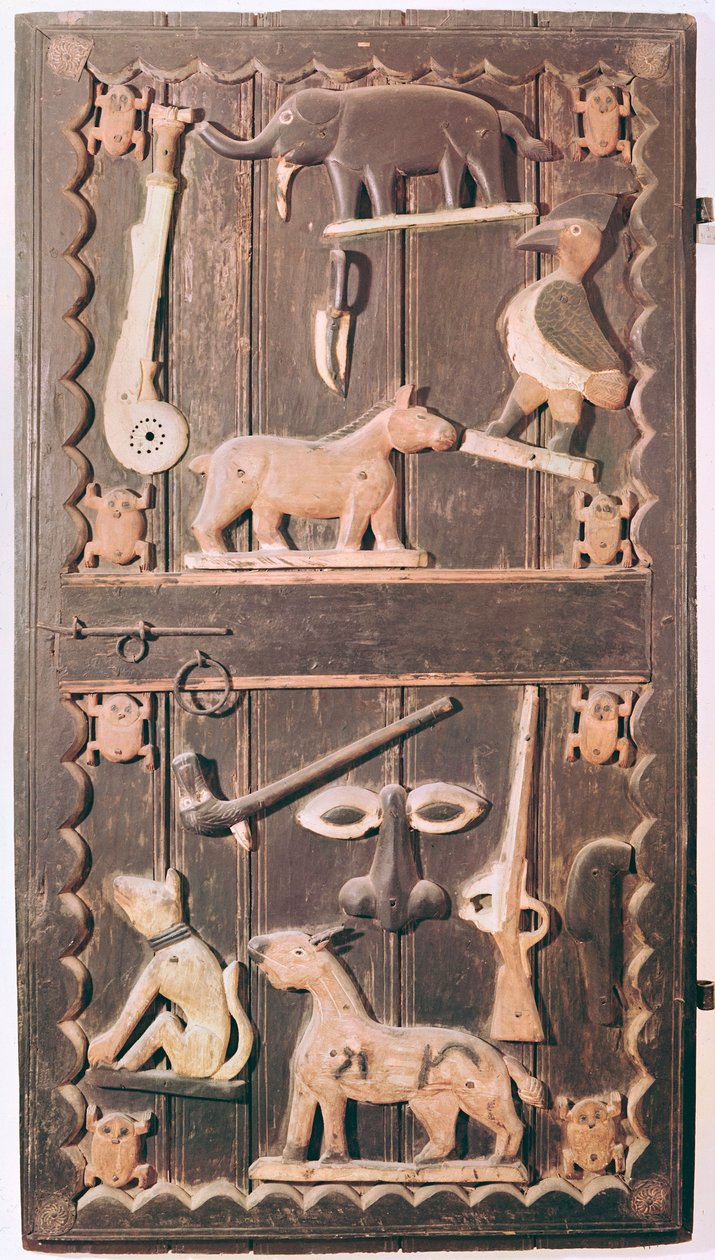 Porta do Palácio Real de Abomey, Benin de School African
