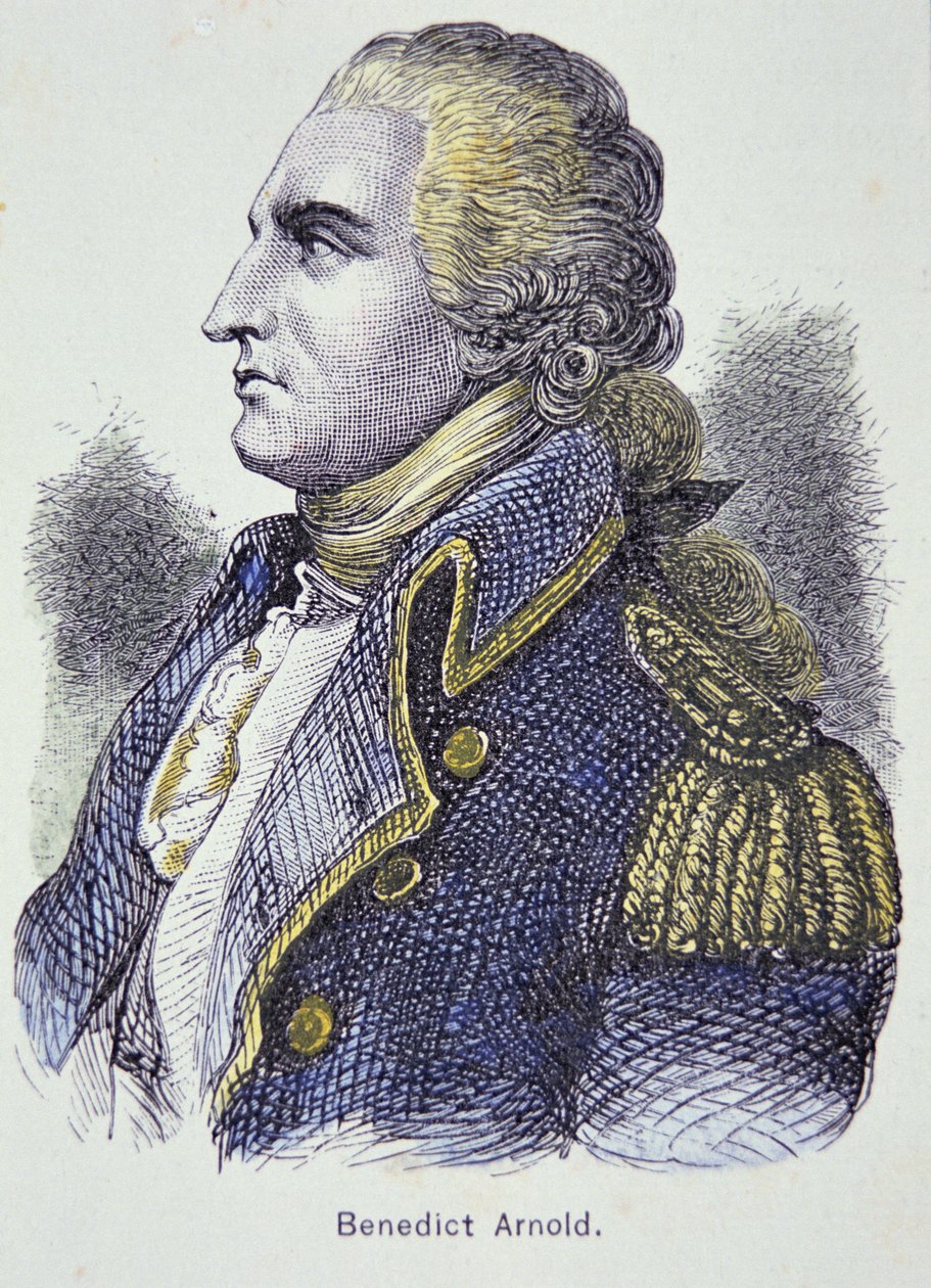 Benedict Arnold (cor litho) de School American