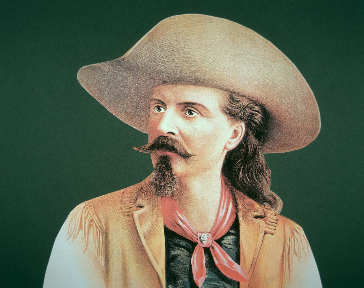Buffalo Bill (1846-1917) (cor litho) de School American