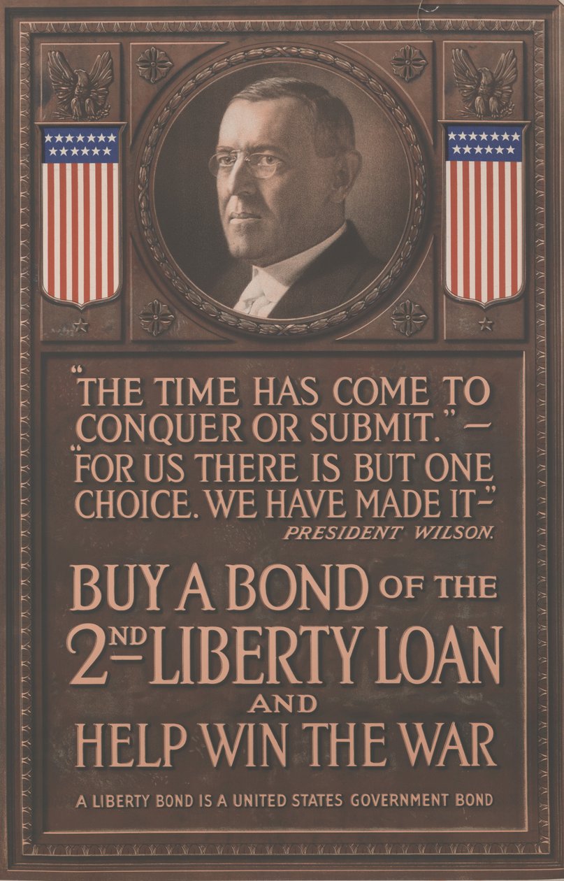 Compre um título do 2º Liberty Loan e ajude a ganhar a guerra, c.1917 (litografia) de School American