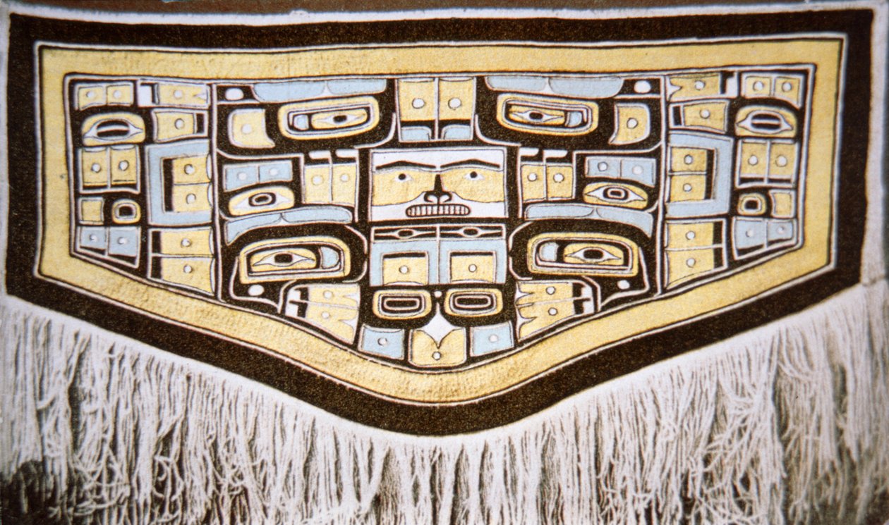 Chilkat Blanket, Tlingit Tribe (têxteis) de School American