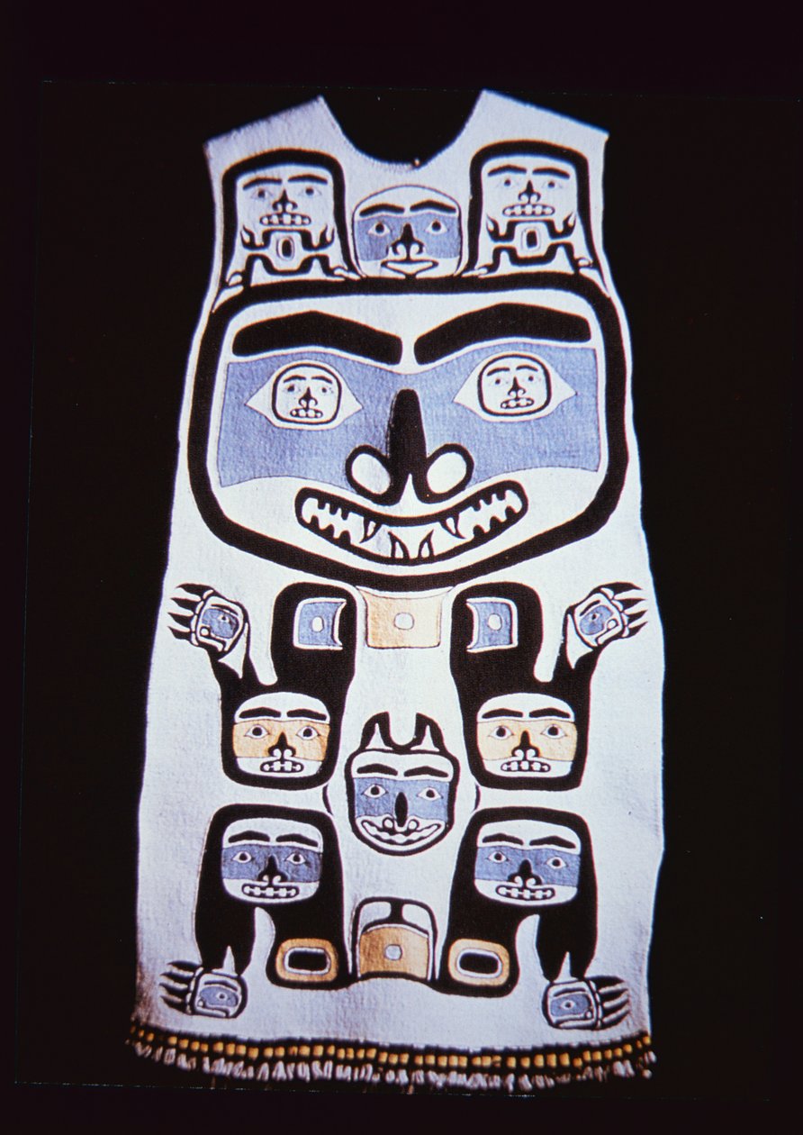 Chilkat Dress, Tlingit Tribe (Têxteis) de School American
