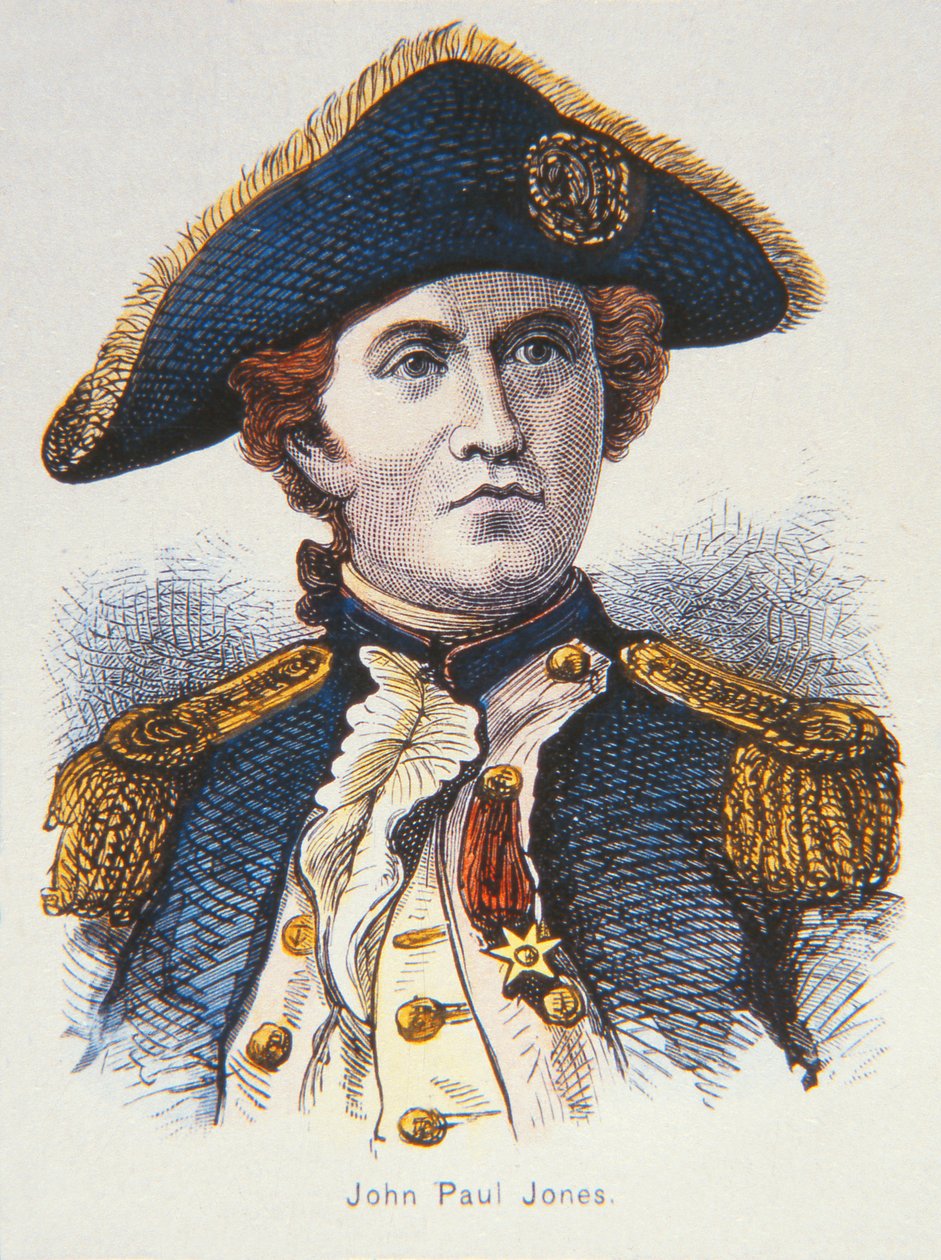 John Paul Jones (cor litho) de School American