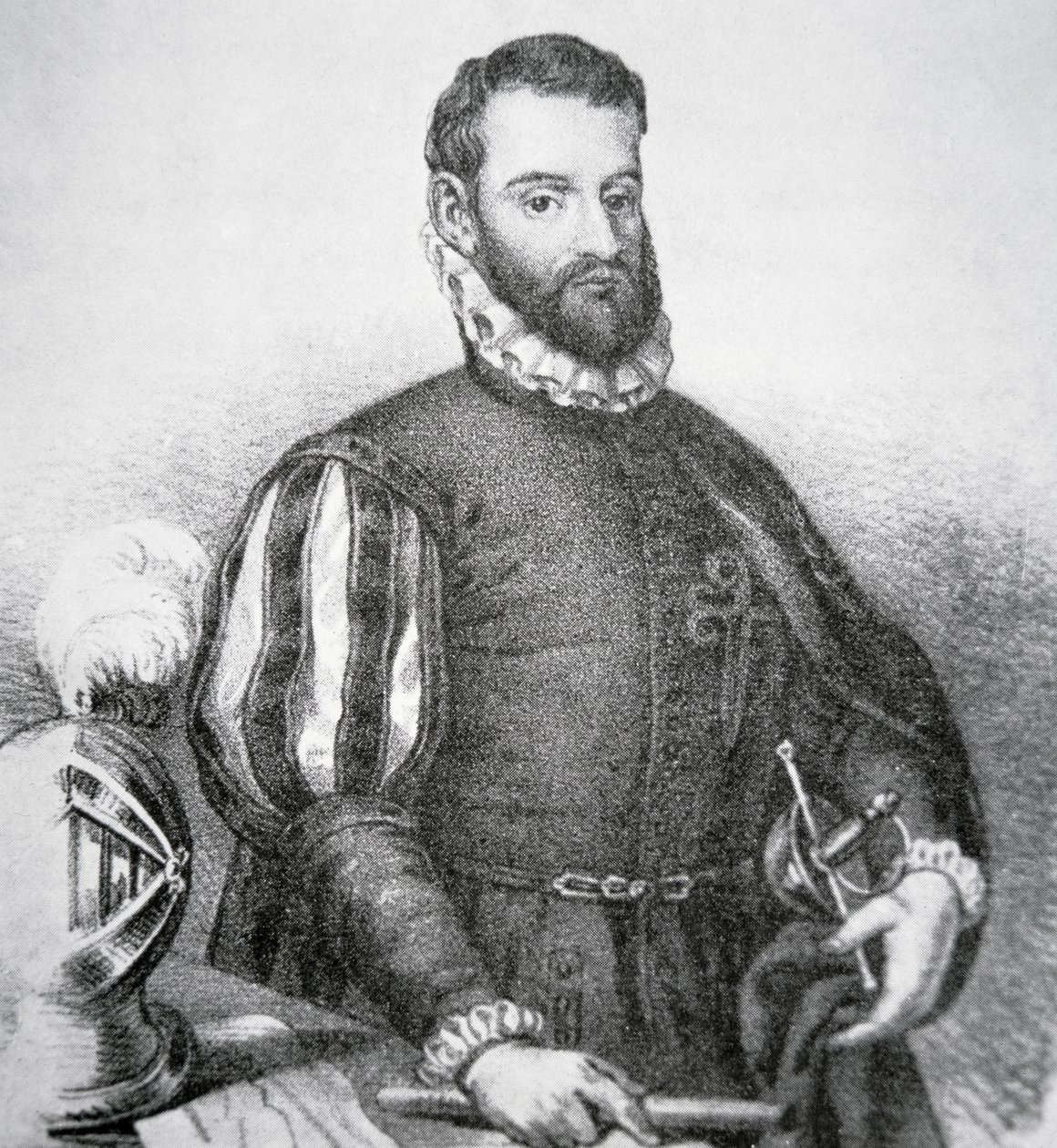 Pedro Menendez de Aviles (litho) de School American