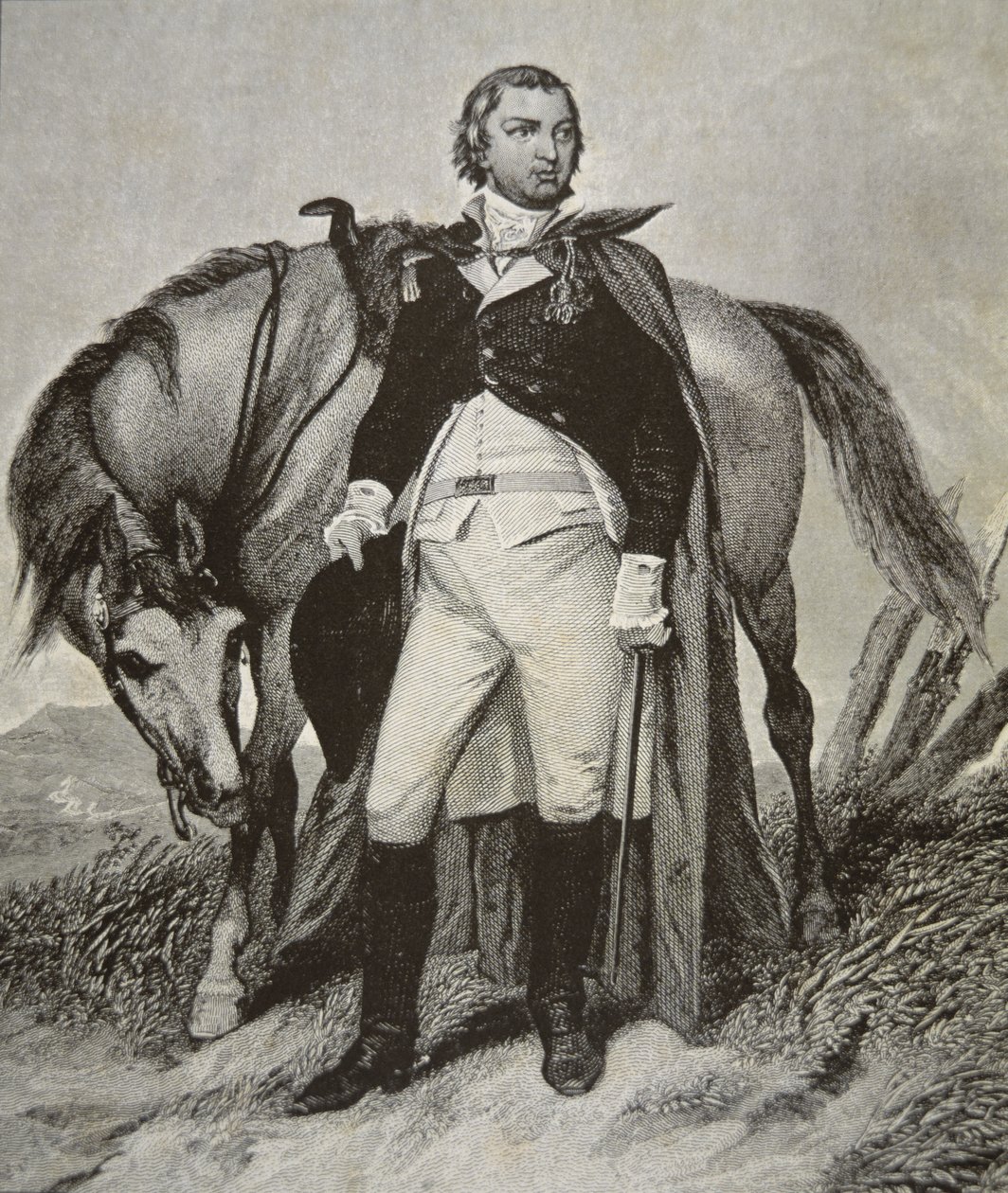 Retrato de Nathanael Greene (litho) de School American