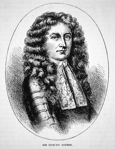 Sir Edmund Andros (litho) de School American