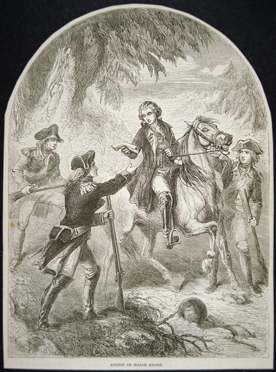 A prisão do Major André (litho) de School American