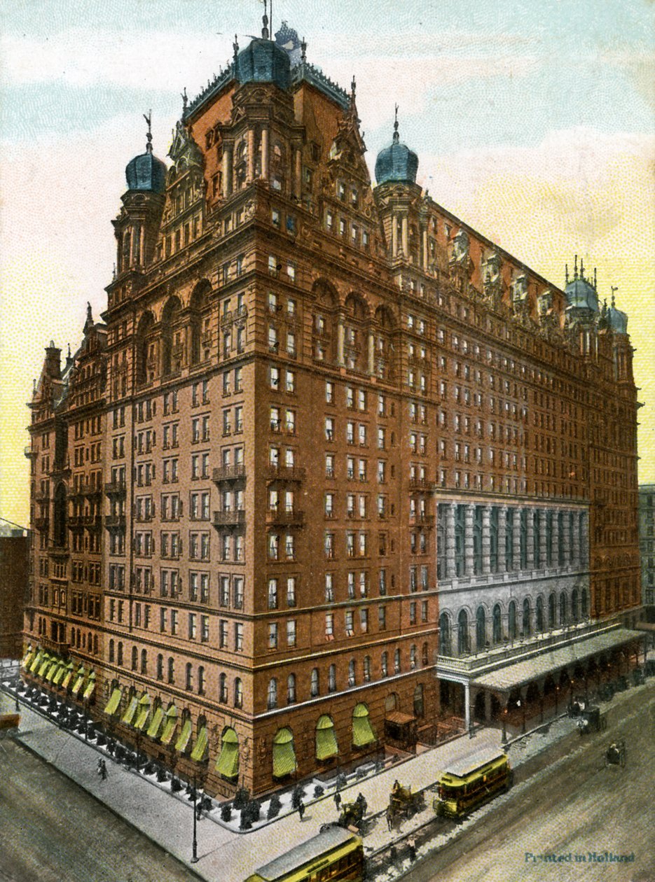 Waldorf Astoria Hotel, Nova Iorque (impressão) de School American