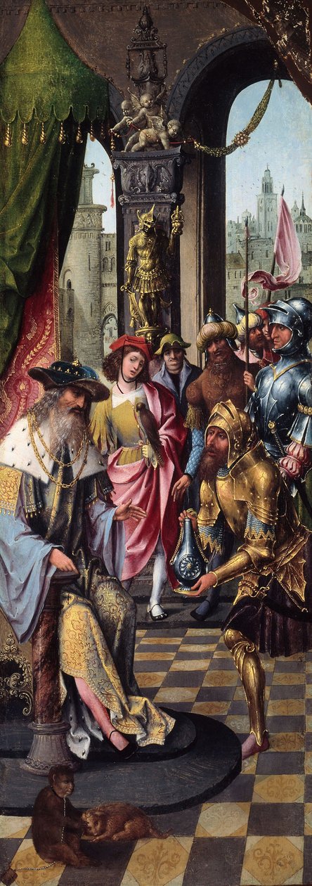 O Rei David a receber a Água da Cisterna de Belém de School Antwerp