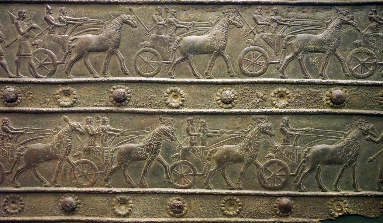 Portões de Balawat do antigo Império Assírio (baixo relevo) de School Assyrian