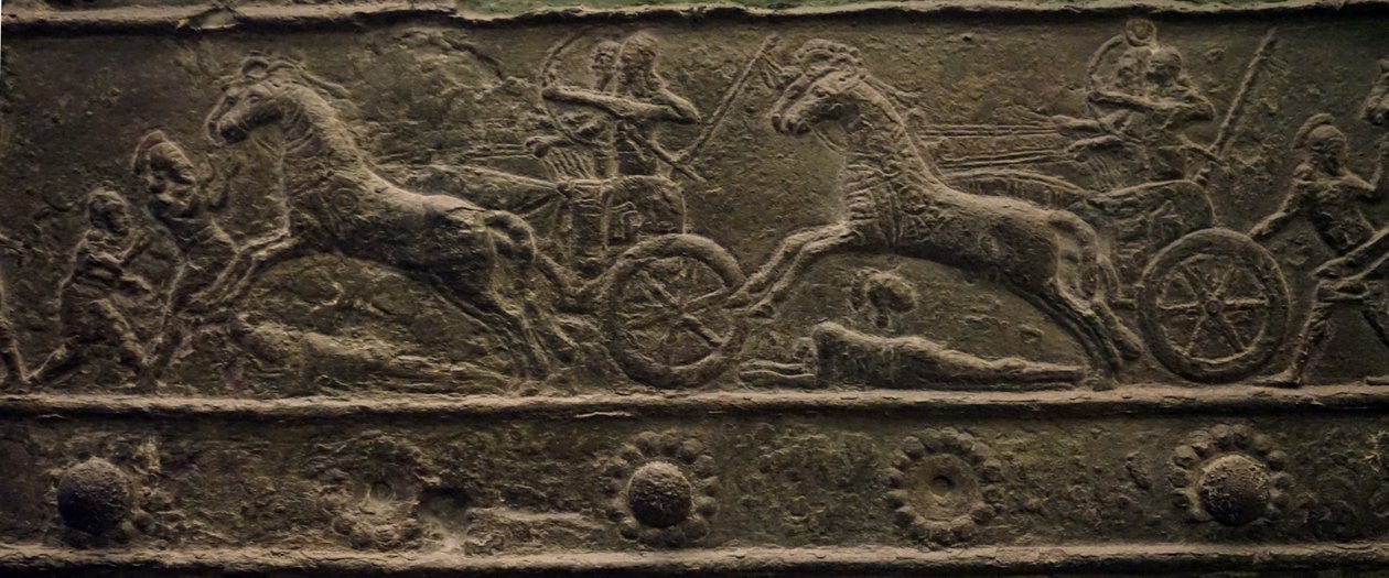 Portões de Balawat do antigo Império Assírio (baixo relevo) de School Assyrian
