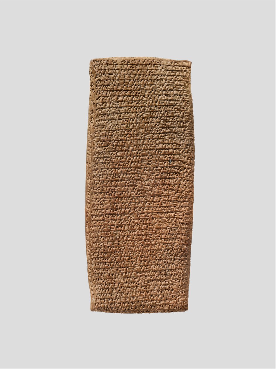 Comprimido cuneiforme: registro de uma ação judicial, c.20-19 século a.C. (barro) de School Assyrian