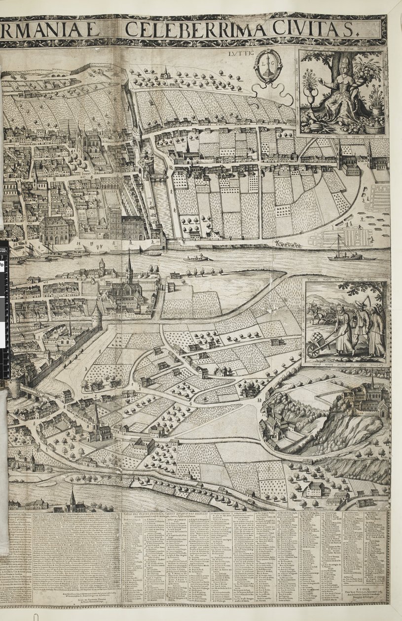 Liège, com vista para o Palácio de School Belgian