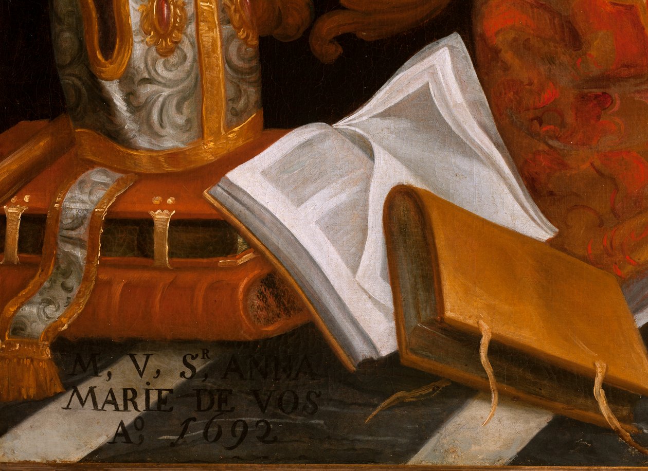 Santo Agostinho em adoração a Santa Maria de School Belgian