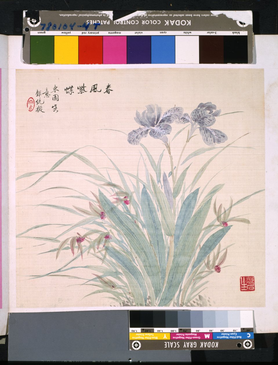 Álbum de flores e pássaros, data desconhecida (tinta e cor sobre seda) de School Chinese