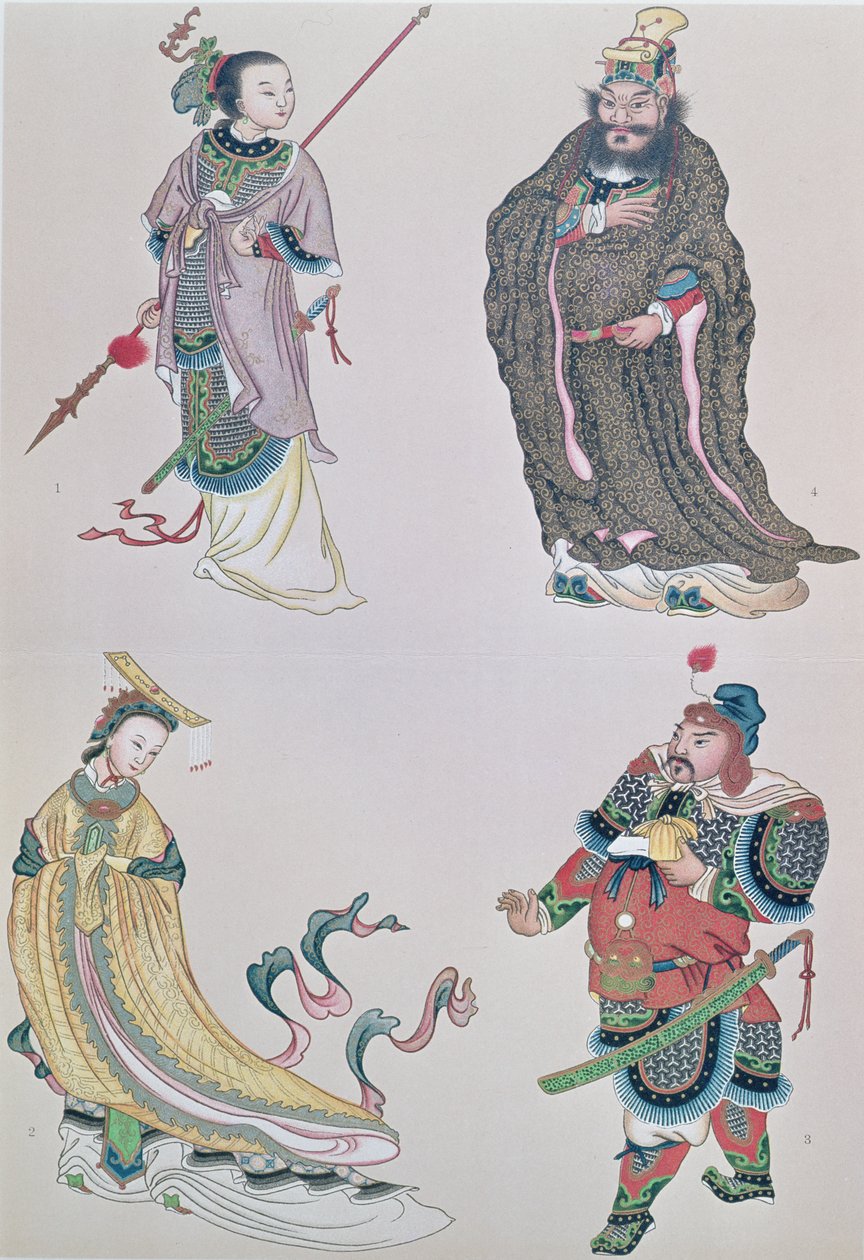 Heróis e heroínas da História da China, incluindo a Imperatriz Wu de School Chinese